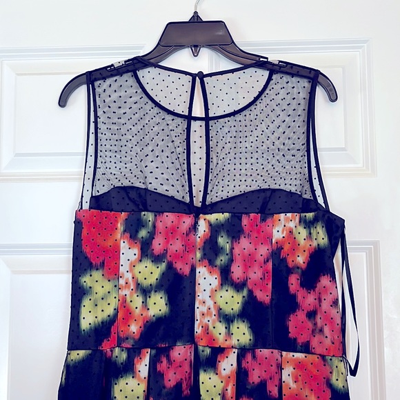 Eliza J midi dress, size 14, navy, floral - Picture 3 of 5